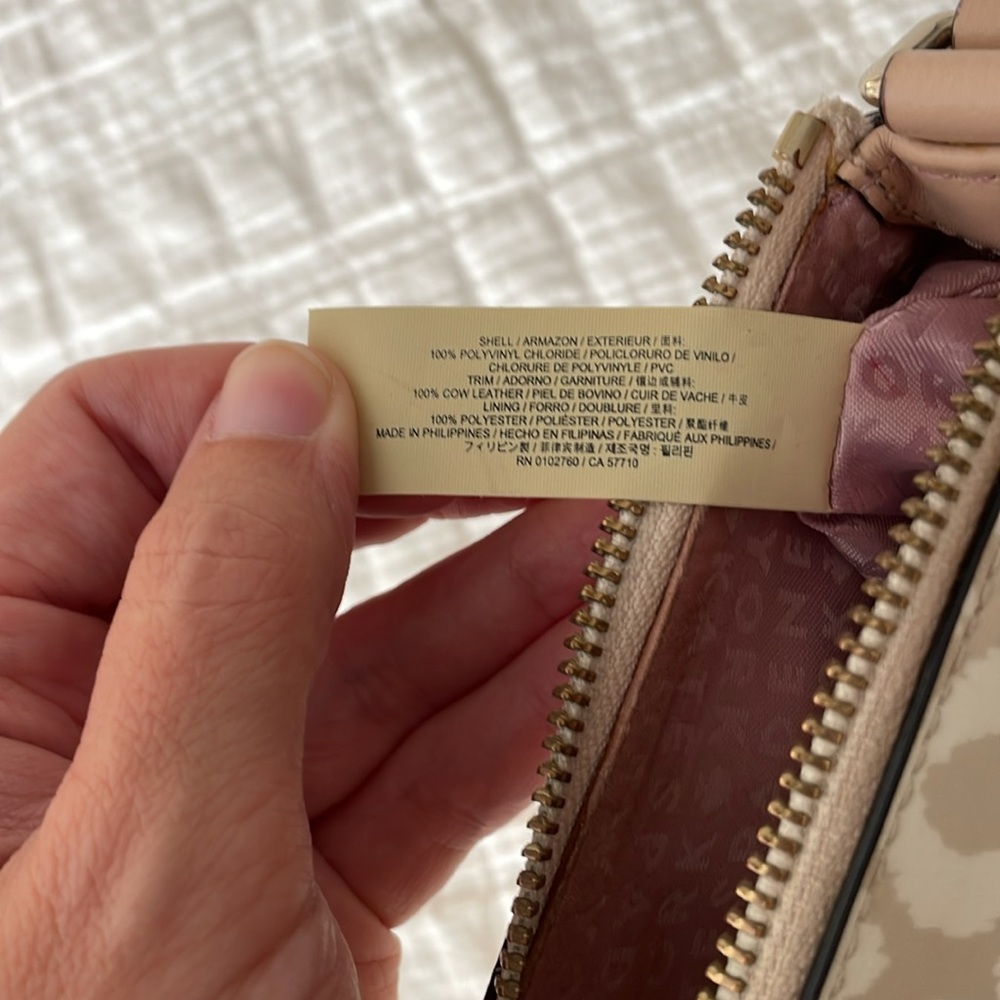 KATE SPADE New York Grove Street Millie Ikat Crossbody Bag in Cream / Cardamom - Picture 12 of 15